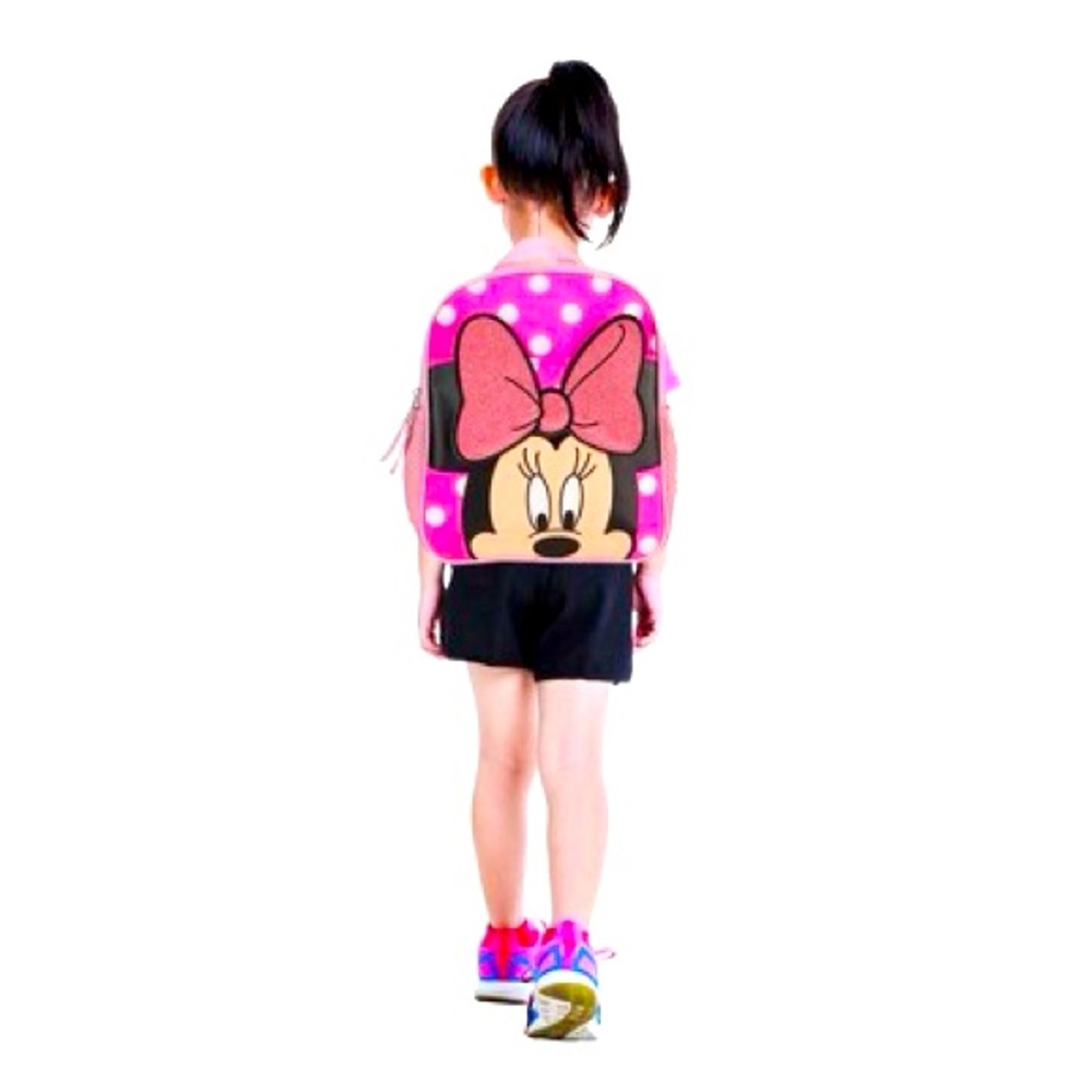 NWT New with tags Minnie Mouse Pink Polka Dot Kids Backpack Girl Toddler K TK